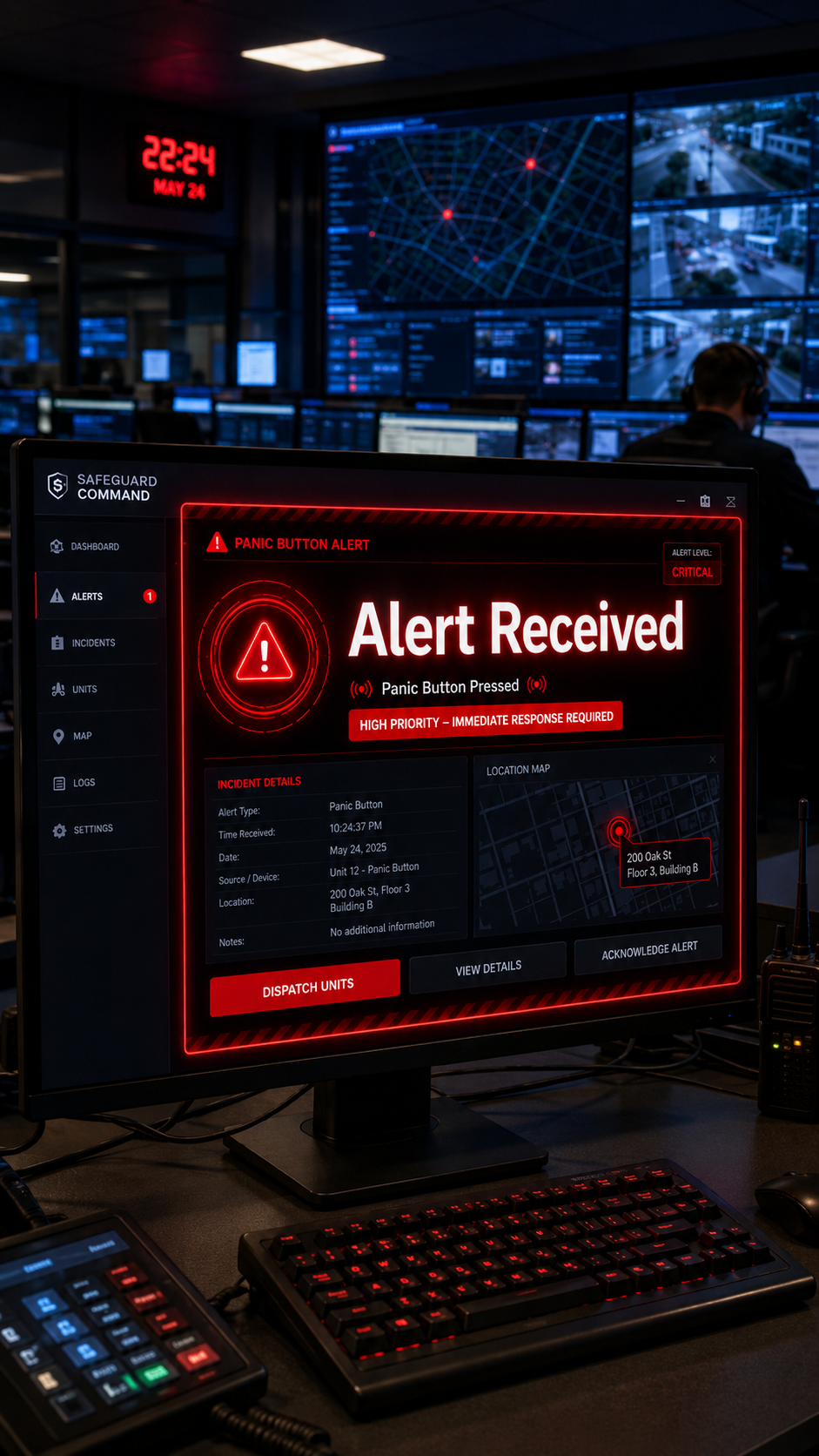 SkyGrid alert screen